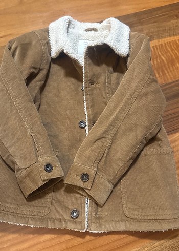 Düğmeli Kahverengi Süet Erkek Çocuk Ceketi - Görsel 3