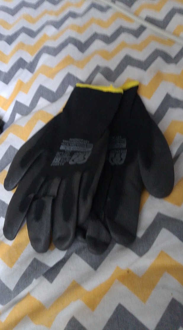 Siyah Gri iş eldiveni toptan fiyatına - Görsel 2
