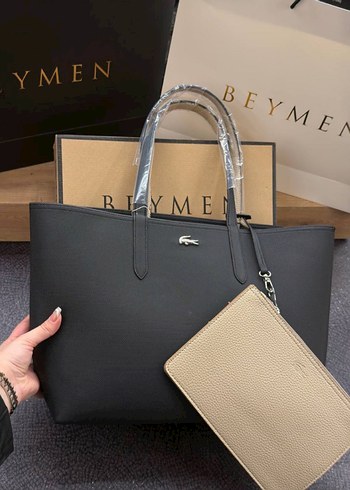 Diğer Lacoste Siyah Tote Canta