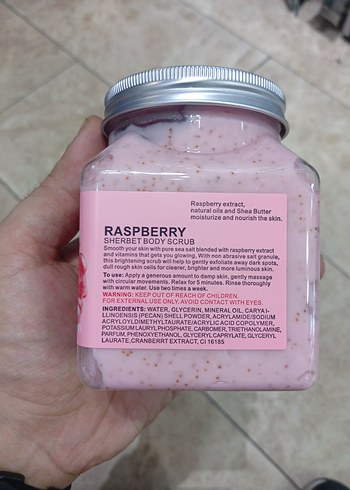 Doğal Ahududu Vücut Peelingi 500 ml - Görsel 4