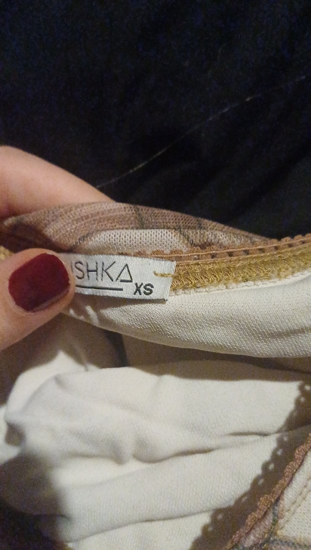 Bej Ekose Desenli Fırfırlı Midi Etek - Görsel 3