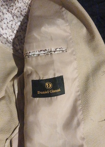 Bej Düğmeli Erkek Ceket - Görsel 4