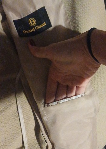 Bej Düğmeli Erkek Ceket - Görsel 5