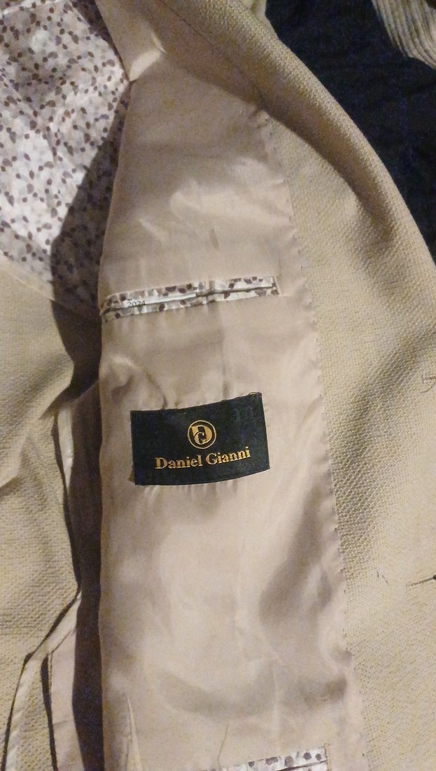 Bej Düğmeli Erkek Ceket - Görsel 4