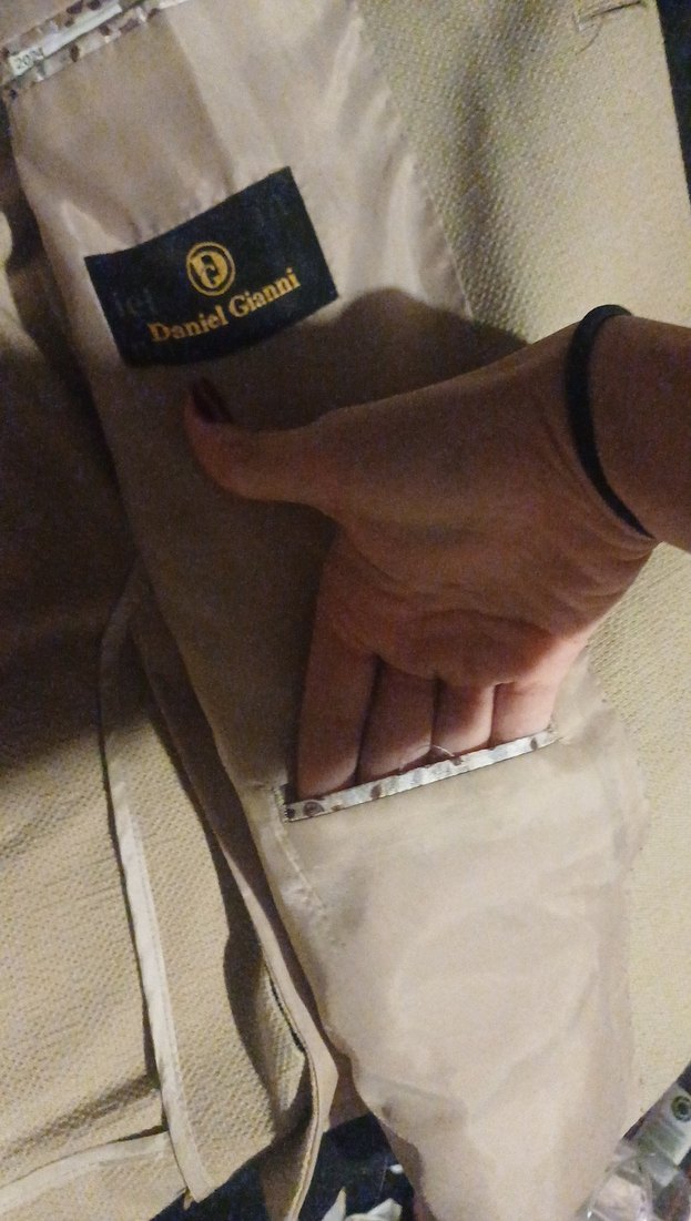 Bej Düğmeli Erkek Ceket - Görsel 5