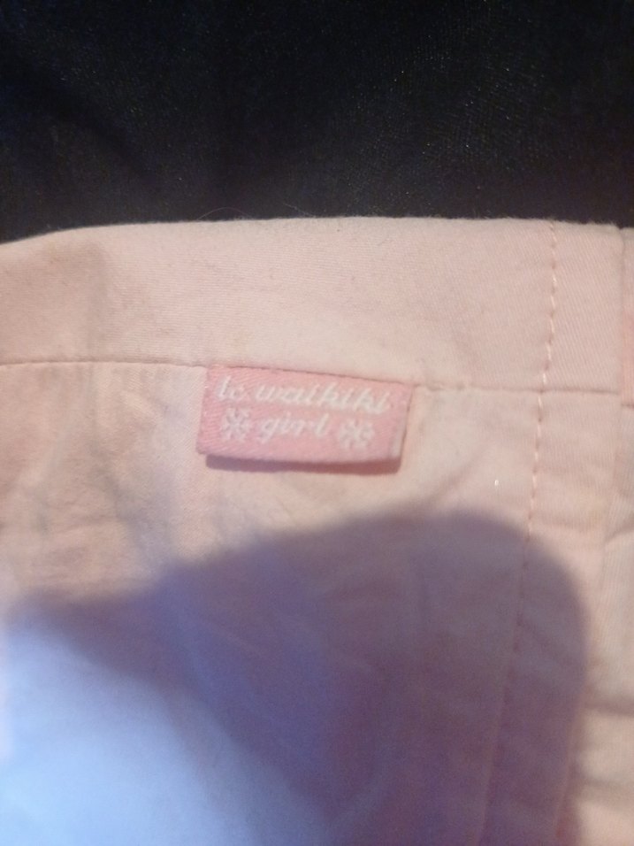 toz pembe Pilili Mini Keten Kadın Etek - Görsel 2