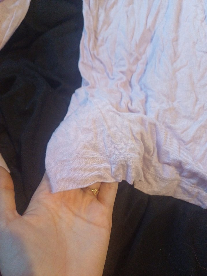 lila Düğmeli Keten Kadın Gömlek - Görsel 3