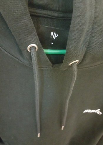 Siyah Kapüşonlu Rahat Sweatshirt - Görsel 3