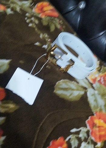 Beyaz Deri Tokalı Kadın Kemer - Görsel 4