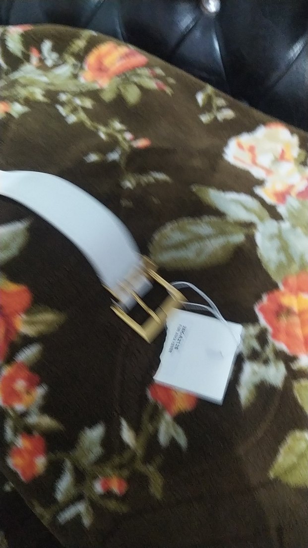 Beyaz Deri Tokalı Kadın Kemer - Görsel 3