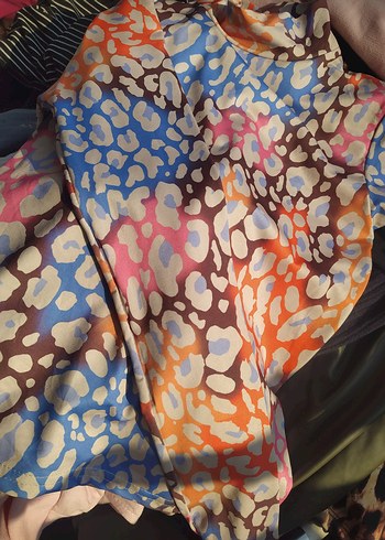 Renkli Bohem Kadın uzun kol - Görsel 4