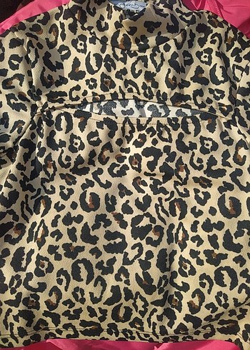 Düğmeli Kahverengi Leopar Desenli Kedi Kıyafeti - Görsel 3