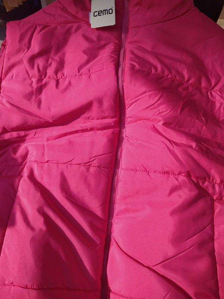 Pembe Kadın Midi Şişme Yelek - Görsel 2