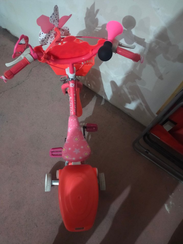 Renkli Pembe Çocuk Üç Tekerlekli Bisiklet - Görsel 4