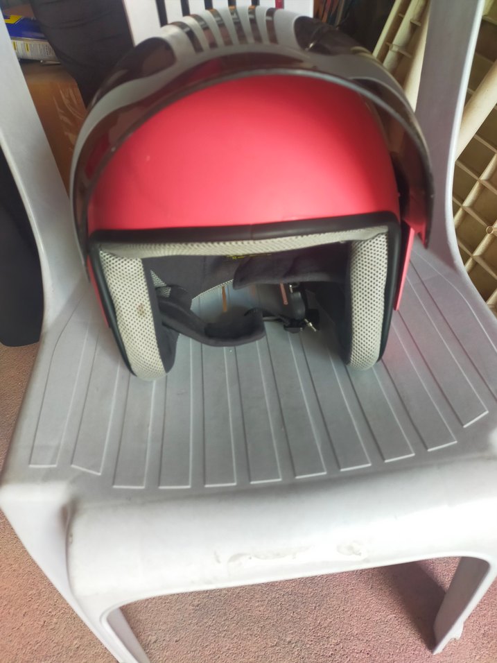 Pembe Motosiklet Kaskı - Görsel 2