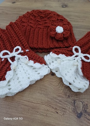 Bere ve vintage eldiven takim - Görsel 2