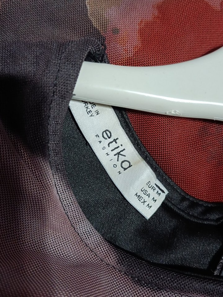 Kadın Uzun Drapeli Batik Desen Elbise - Görsel 2