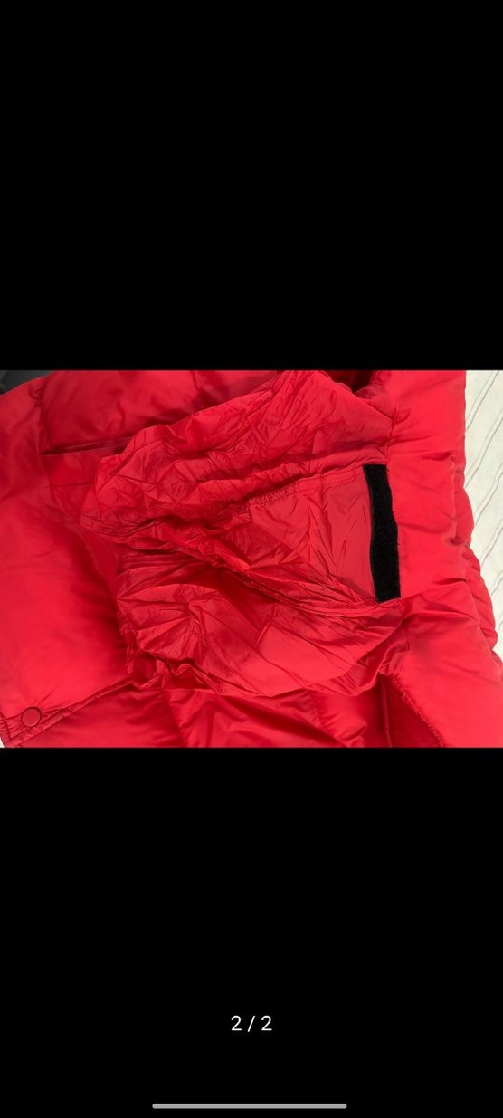 kadın kırmızı şişme mont - Görsel 2