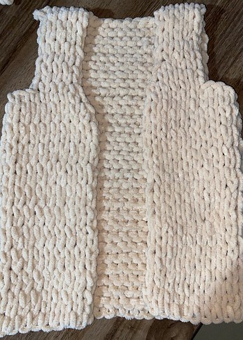 Puffy El Örgüsü Kolsuz Bebek Yeleği - Görsel 4