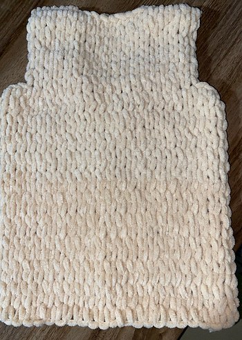 Puffy El Örgüsü Kolsuz Bebek Yeleği - Görsel 5