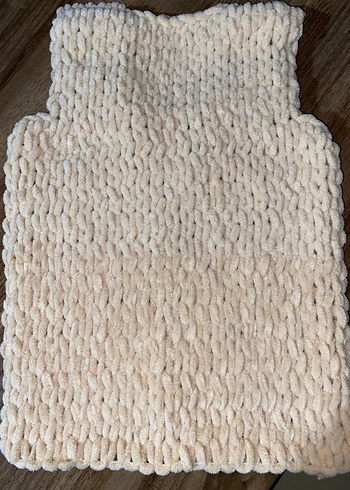 Puffy El Örgüsü Kolsuz Bebek Yeleği - Görsel 3