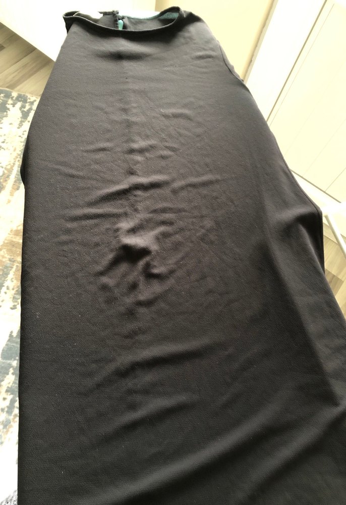 Siyah Uzun Kollu Salaş tunik ön kısımı yıpranmış - Görsel 2