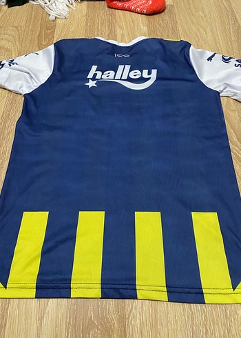 Sarı Mavi Çizgili Spor Tişört Fenerbahçe forması - Görsel 2