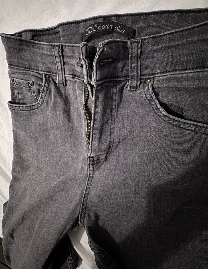 Gri Kadın Denim Pantolon - Görsel 2