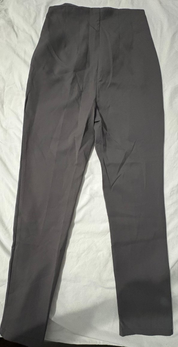 Gri Kadın Kumaş Pantolon - Görsel 4