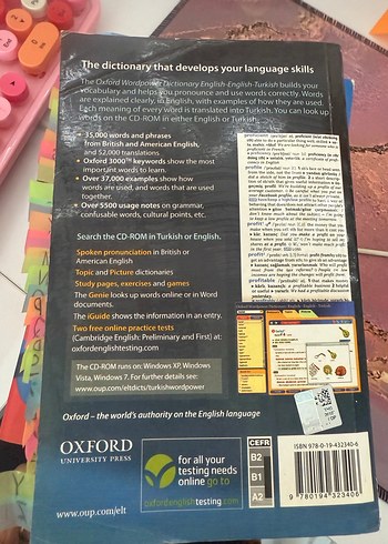 Oxford Wordpower İngilizce-İngilizce-Türkçe Sözlük - Görsel 3