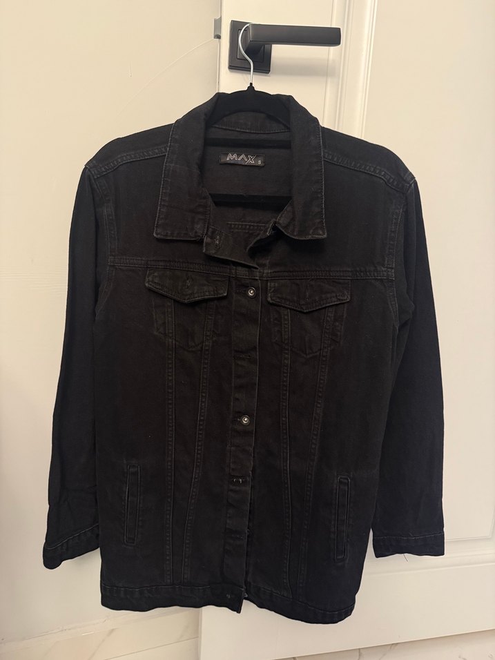 Max Level S Beden Siyah Kot Ceket - Çok Temiz - Görsel 2