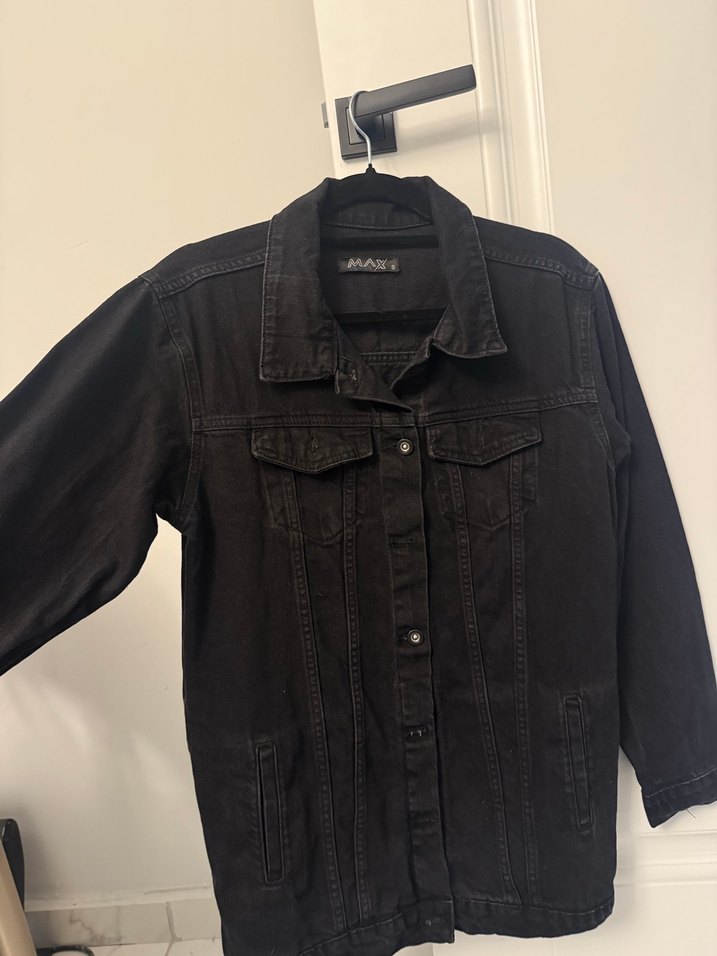 Max Level S Beden Siyah Kot Ceket - Çok Temiz - Görsel 4