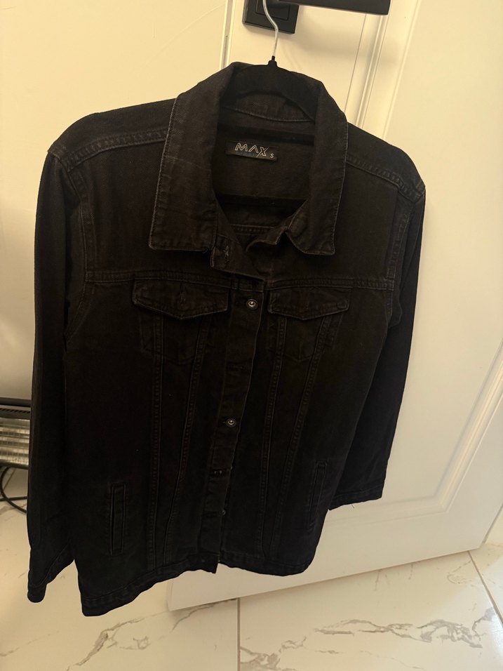 Max Level S Beden Siyah Kot Ceket - Çok Temiz - Görsel 3