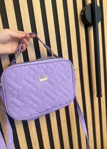 ZARA Mor Kapitone Kadın Omuz Çantası - Görsel 3