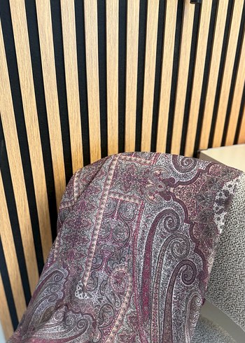 Bohem Tarzı Kahverengi Desenli Kadın Şal - Görsel 4