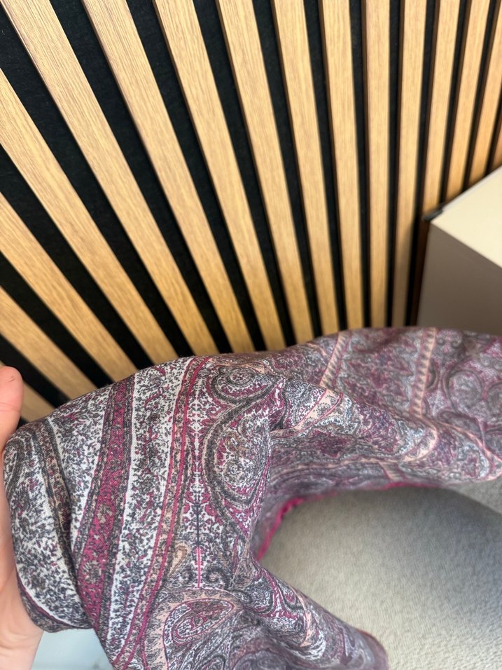 Bohem Tarzı Kahverengi Desenli Kadın Şal - Görsel 5