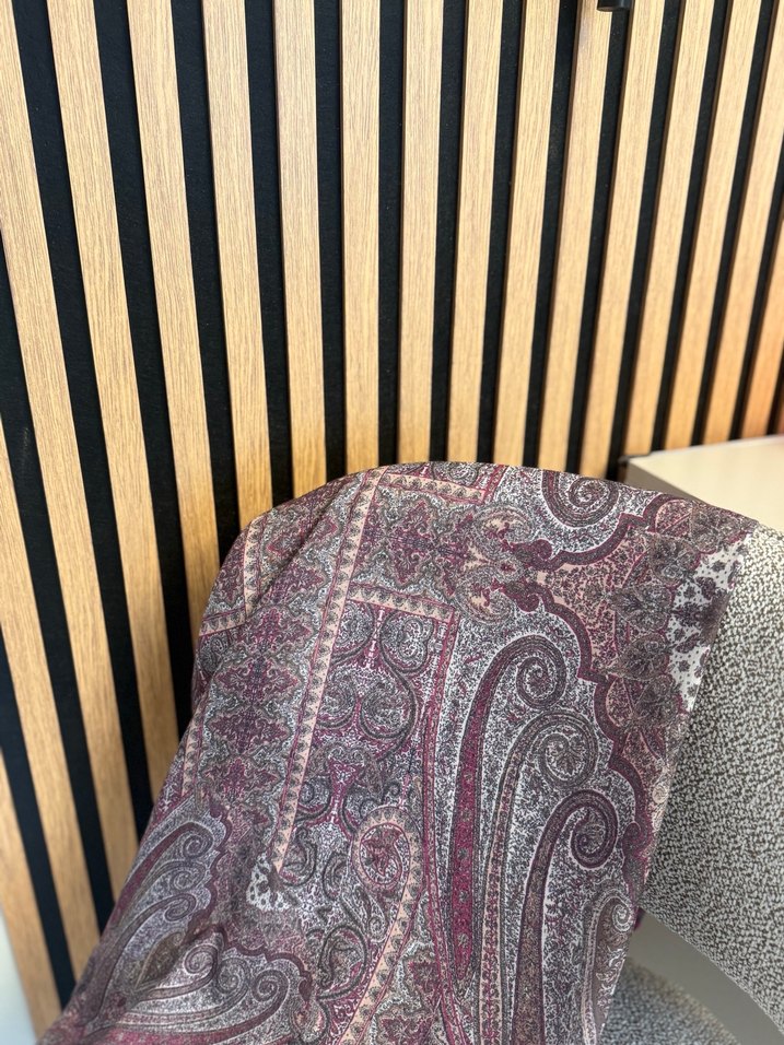 Bohem Tarzı Kahverengi Desenli Kadın Şal - Görsel 4