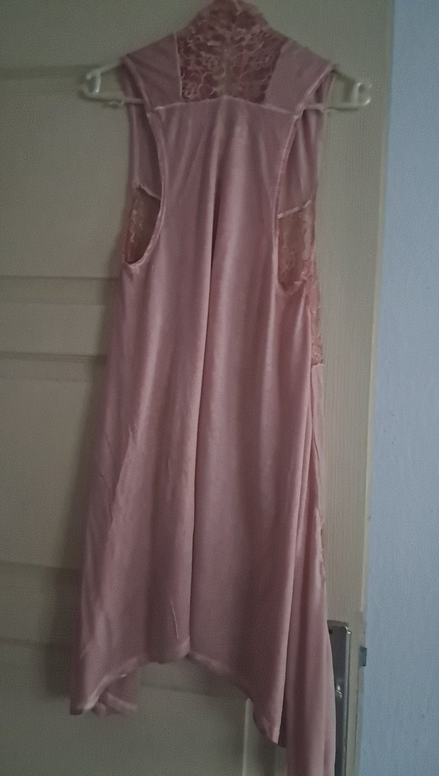 Pembe Bohem Uzun Kolluksuz Kadın Elbisesi - Görsel 4