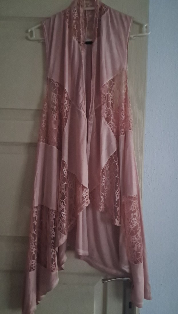 Pembe Bohem Uzun Kolluksuz Kadın Elbisesi - Görsel 5