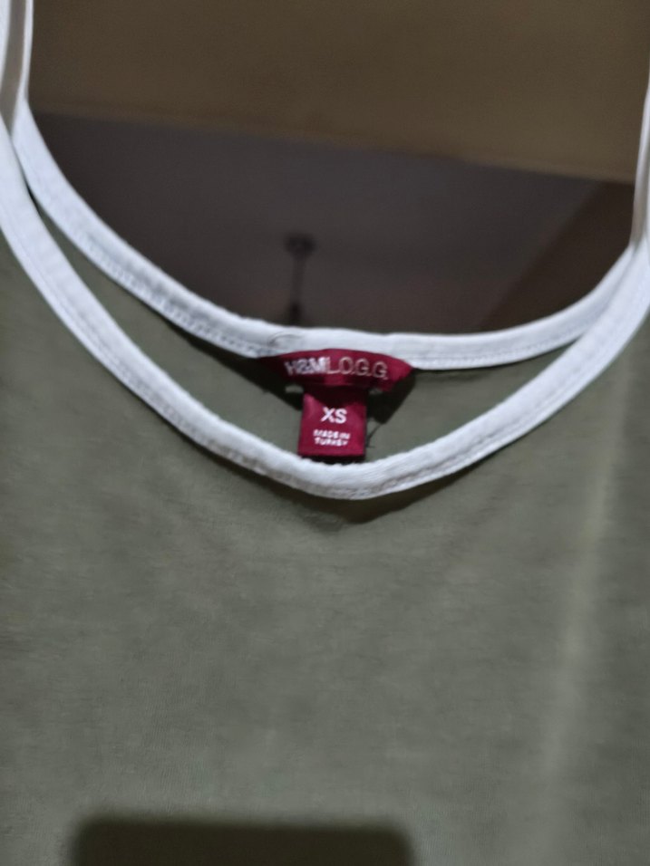 Haki Renk Askılı Midi Hamile Elbisesi - Görsel 2