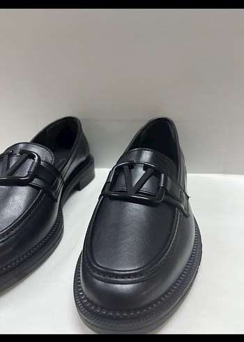 Erkek Siyah Deri Tokalı Loafer Ayakkabı - Görsel 2