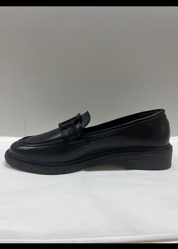 Erkek Siyah Deri Tokalı Loafer Ayakkabı - Görsel 3