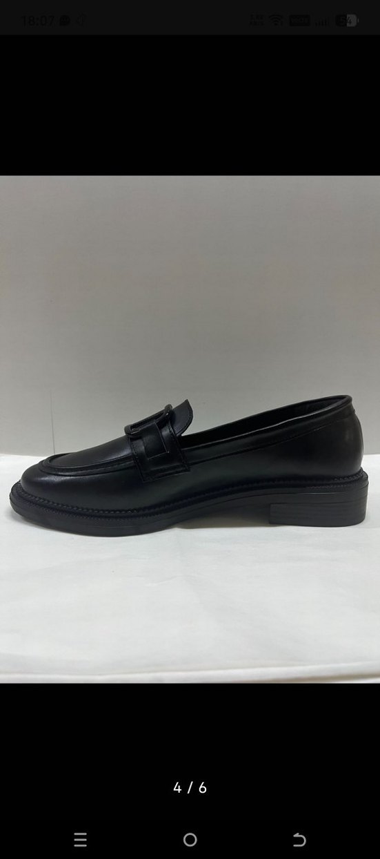 Erkek Siyah Deri Tokalı Loafer Ayakkabı - Görsel 3