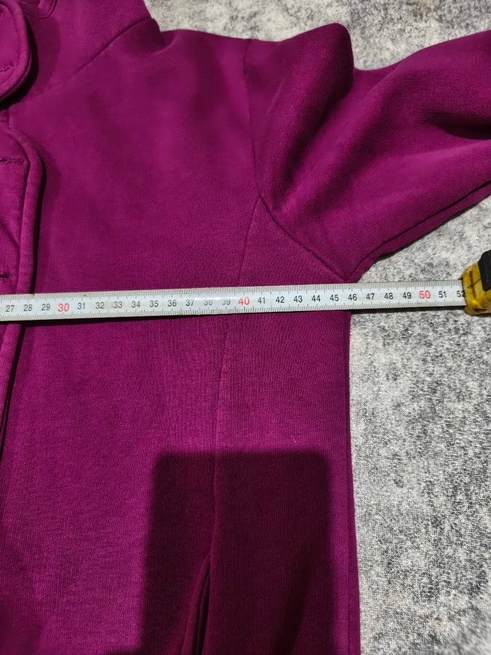 Mor Fermuarlı Yüksek Yakalı Kadın Ceket - Görsel 2