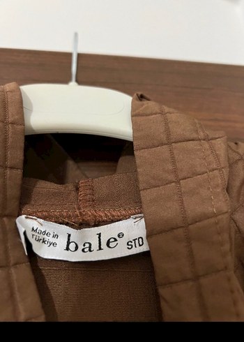 Düğmeli Uzun Kahverengi Kadın Ceket - Görsel 4