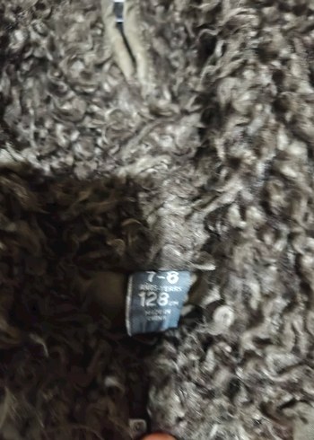 Kürk Detaylı Gri Kamuflaj Ceket - Görsel 6