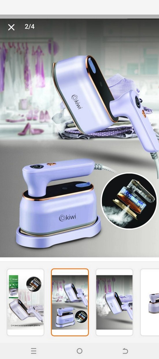 Mor Kiwi Mini Ütü - Görsel 2