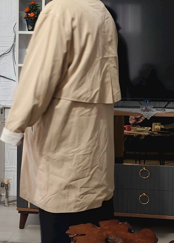 Bej Midi Kadın Trençkot - Görsel 2