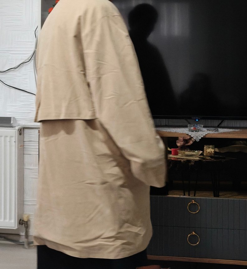 Bej Midi Kadın Trençkot - Görsel 4