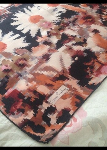 Pierre cardin Çiçek ve Paris Desenli Kadın eşarp - Görsel 2